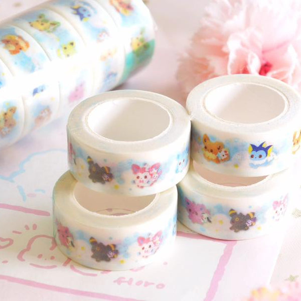 Eeveelution x Sanrio Glitter Washi Tape