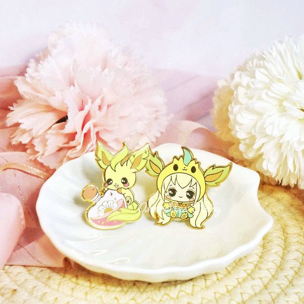 Special Duo Eeveelution - Leafeon with Leaf, the Nature Guardian