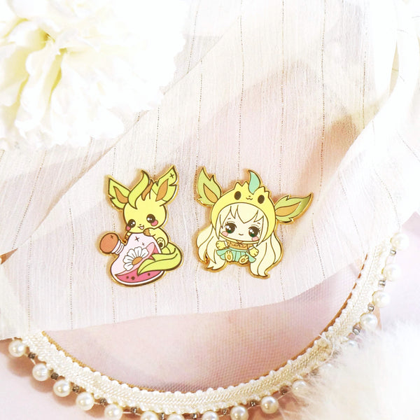 Special Duo Eeveelution - Leafeon with Leaf, the Nature Guardian