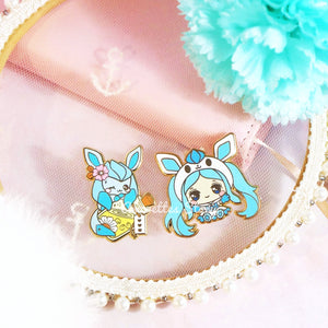 Special Duo Eeveelution - Glaceon with Frost, the Frost Warrior