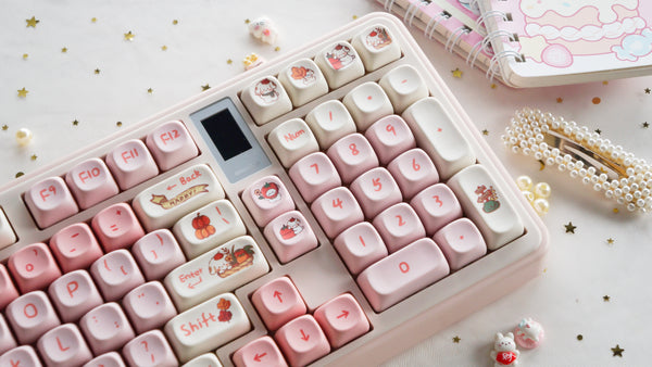 Autumn Puppy Keycap Set 141 Keys PBT | MOA Profile | Dye Sublimation | Cute Dog Keycaps | Cherry MX Compatible