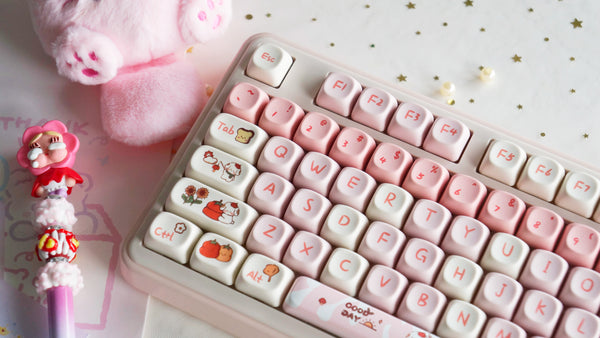 Autumn Puppy Keycap Set 141 Keys PBT | MOA Profile | Dye Sublimation | Cute Dog Keycaps | Cherry MX Compatible