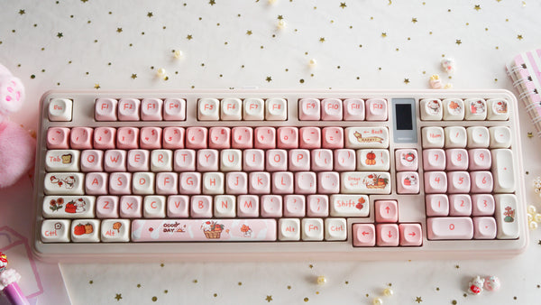 Autumn Puppy Keycap Set 141 Keys PBT | MOA Profile | Dye Sublimation | Cute Dog Keycaps | Cherry MX Compatible