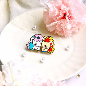 Twinny - Ponyta & Galarian Ponyta Enamel Pin