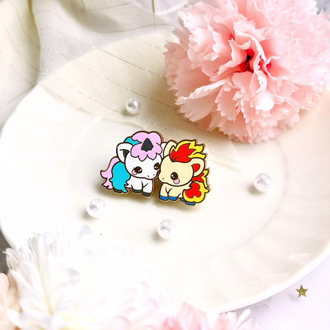 Twinny - Ponyta & Galarian Ponyta Enamel Pin