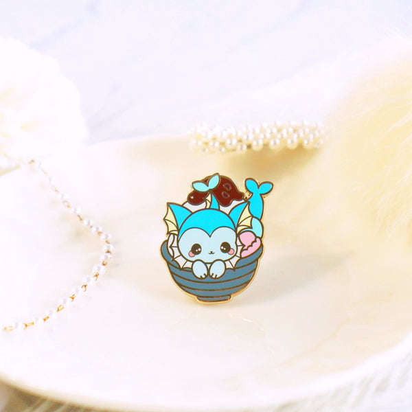 Eeveelution Feast - Vaporeon Shaved Ice Enamel Pin