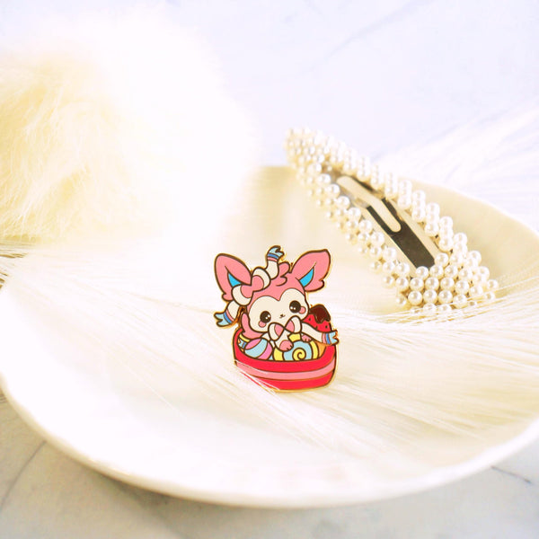 Eeveelution Feast -  Sylveon Valentine Enamel Pin