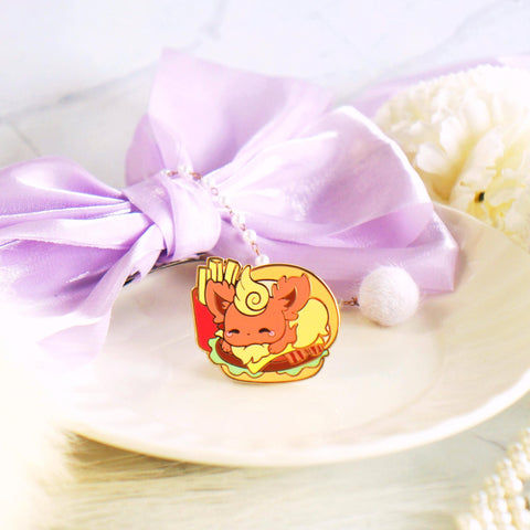 Eeveelution Feast -  Flareon Burger Enamel Pin