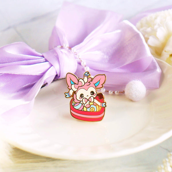 Eeveelution Feast -  Sylveon Valentine Enamel Pin