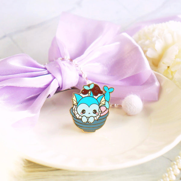 Eeveelution Feast - Vaporeon Shaved Ice Enamel Pin