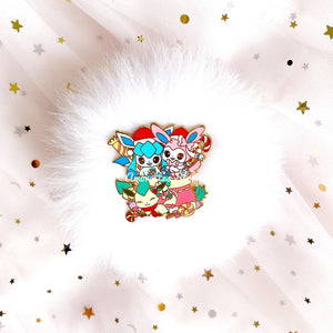 Eeveelution Christmas Enamel Pin