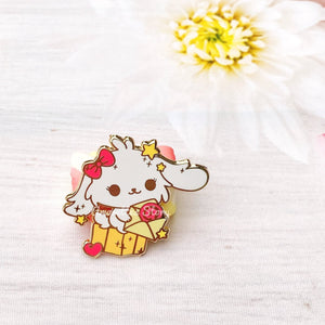 Bunny Phishing Mail Enamel Pin