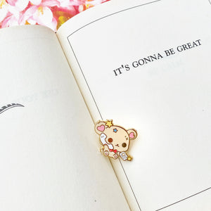 Talkative Bear Enamel Pin